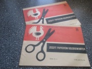 ZESZYT PAPIERÓW KOLOROWYCH SZKOŁA LATA 70 PRL