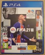 Gra ps4, FIFA 21, bardzo dobry stan
