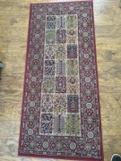 Dywan IKEA VALBY RUTA 80x180 cm – orientalny wzór, czerwony