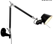 nowa lampa ścienna/kinkiet na ruchomych ramionach o długości każde 30 cm.