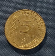 Moneta Francja 5 centymów 1994