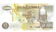 ZAMBIA -  500 KWACHA -  2005 SERIA EK - UNC