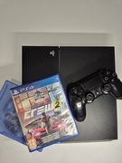 Zestaw konsola do gier PlayStation 4 wraz z grami kontrolerem 