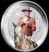 SREBRNA MONETA JOHN WAYNE 1oz KOLOR