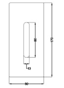 Skrobak wału PACKER RABE 5mm hardox 170x80