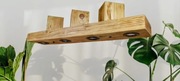 Lampa z belki drewnianej z drewna loft rustykalna 