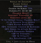 Diablo 2 Rotw herald of zakarum 180+ ED nonladder PC