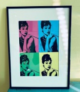 Oprawiony obraz/ druk cyfrowy Audrey Hepburn by Andy Warhol