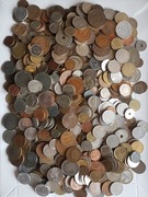 Stare Zagraniczne  monety z Całego Świata 3 kg