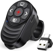 Pierścionek pilot do prezentacji z klickerem do ładowania, 2-w-1 USB