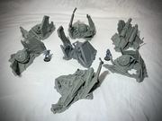 Star Wars Legion zestaw makiet tereny rozbite statki