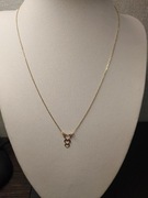 Naszyjnik srebrny pr.925 pozłacany