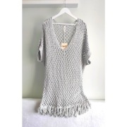 Toscana Szarosrebrna tunika siatka r U