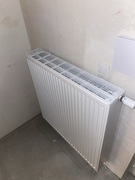 Nowy grzejnik stalowy dwupłytowy biały 90x90x15