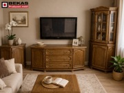 Witrynka Narożna 70` Narożnik Dąb Rustikal Lakier BEKAS Producent Mebli 