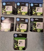 Tusze HP 301 XL czarne, nowe po terminie ważności. ZESTAW