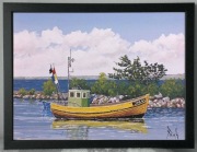 Obraz Kuter rybacki 30x40 na panelu Oferuje autor Jerzy Okoń