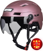 Kask rowerowy ładowany na USB światło LED z przodu i z tyłu S/M 54-58