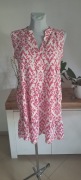 Sukienka/tunika /różowy biały/ 38/40 rozmiar 