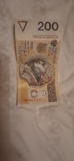 Banknot 200zl destrukt 