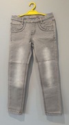 dziewczęce spodnie ala jeans szare r. 122