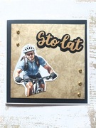 Rowerzysta kartka dla rowerzysty 