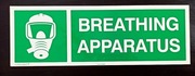 Znak Aparaty oddechowe LUXOLIGHT 45 cm x 15 cm 