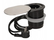 Gniazdo meblowe wpuszczane w blat ORNO OR-AE-13124  5902560327816