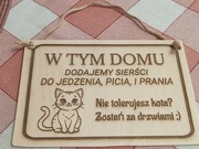 Zawieszka - tabliczka kot , pies