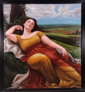 " Polonia " duży obraz olejny rama 120/130 cm akademizm, symbolizm 