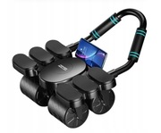 4-KOŁOWE AB WHEEL DO ĆWICZENIA MIĘŚNI BRZUCHA CZARNE + MATA