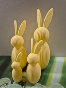 zajączki wielkanocne 3D (komplet 4 sztuk)