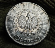 5 zł PIŁSUDSKI Z 1936  R.  PIĘKNY ORYGINAŁ  