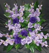 Zestaw wiązanka, kompozycja  + 2 bukiety na cmentarz nr  352