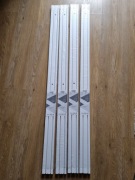 Karnisz sufitowy 140 cm szyna 2-torowa PCV