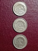 monety -zestaw 50gr z obiegu (1990r-1992r)