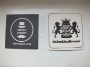 zestaw 2szt. podkładki kufel piwo kolekcja regionalne BROWAR GDAŃSK wafle