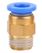 Złączka pneumatyczna PC4 gwint 3/8 cala, na rurkę PTFE 4mm