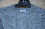 Jake's sweter kaszmir warkocz szary r. L /44/46