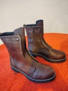 Wysokie buty skórzane męskie 43