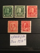 Kanada Canada Kat. Scott 90//181 MH* 5 znaczków 