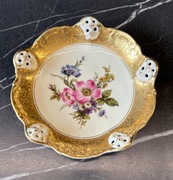 Rosenthal Moliere Brabant gold Patera talerz kwiaty