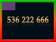 536 222 666 ZŁOTY NUMER STARTER PLAY ŁATWY NA KARTĘ PREPAID GSM