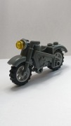 Motocykl w kolorze szarym WW2 kompatybilne z Lego