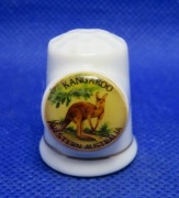 Naparstek Kolekcjonerski Porcelanowy - Kangury  Australia