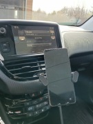 Baza uchwytu na telefon, Peugeot 208,2008 1gen. Stabilny