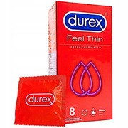 Durex Feel Thin prezerwartywy 8 szt - podniszone opakowanie