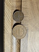 1/2 kopiejki 1876 +1 kopiejka 1915 Stan