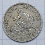 #1499 Nowa Zelandia 1 szyling 1964