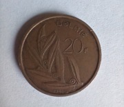 Moneta belgijska - 20 franków belgijskich - 20f Belgie - z 1981 roku
